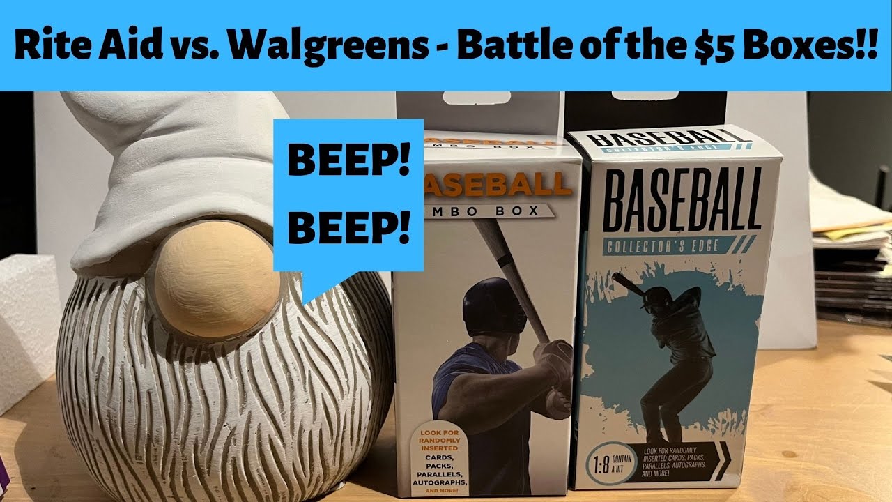 Rite Aid vs. Walgreens - Battle of the $5 Baseball Card Boxes! - A Curious Mix of Stuff!!
