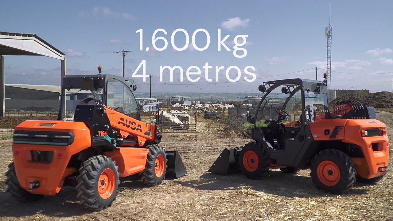 Manipuladores telescópicos eléctrico y de combustión para la agricultura