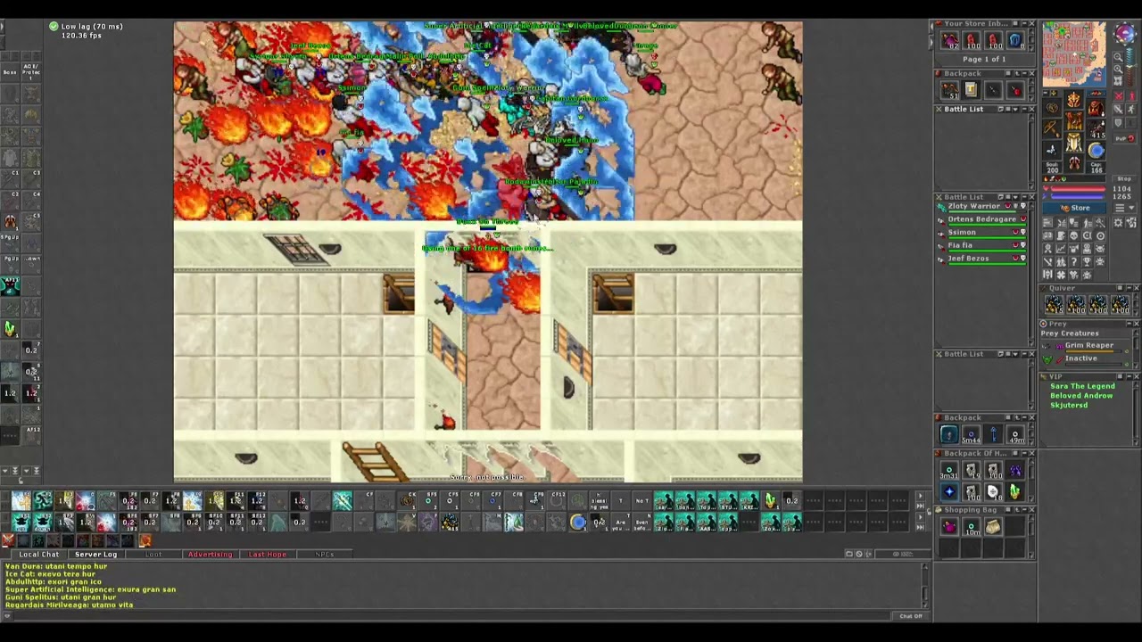 Tibia New server (Divina)Warmode lowlvl POV