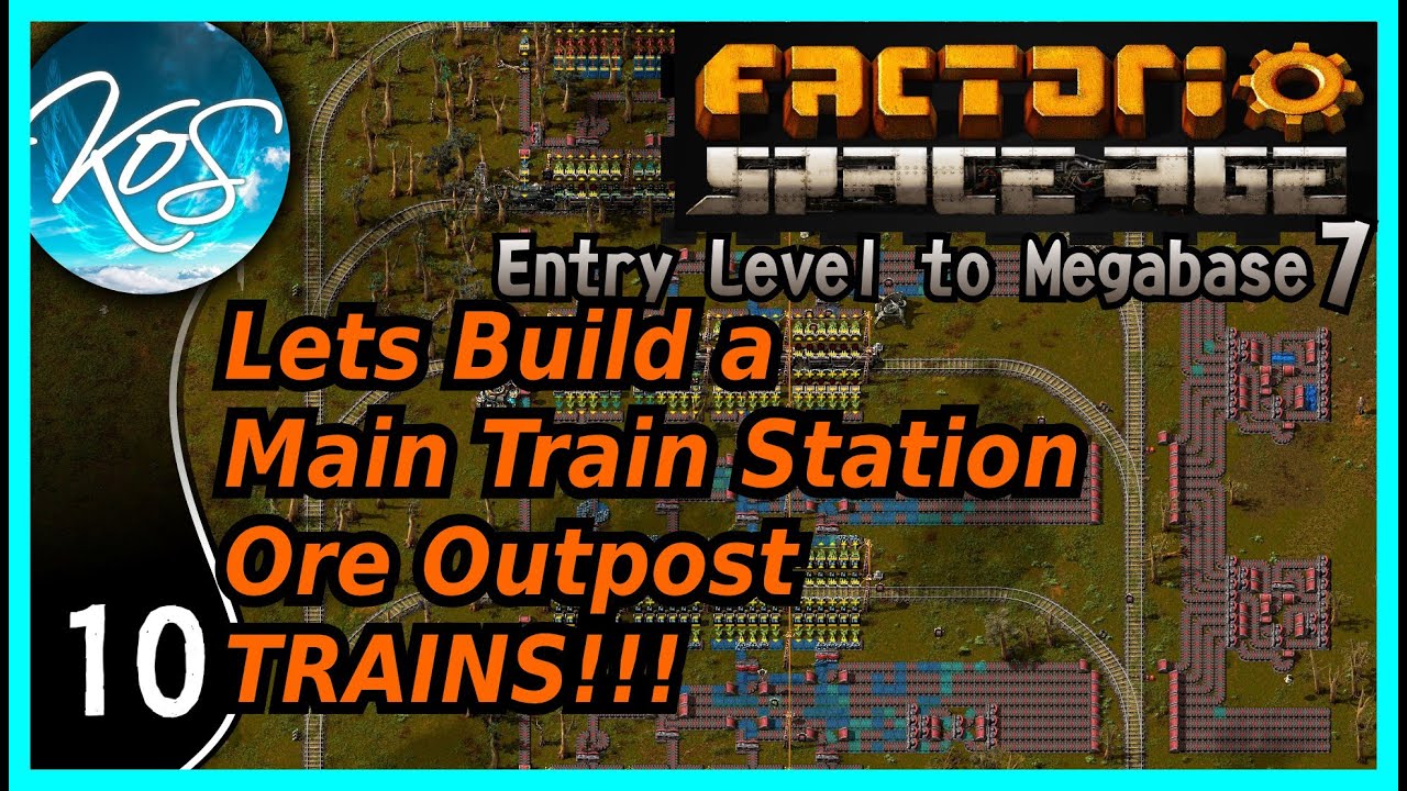 Factorio Entry Level to Megabase 7, Ep 10 Trains, Interrupts, New Iron (Space Age DLC)
