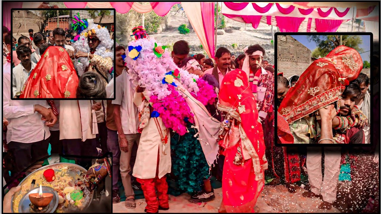 आदिवासी रिती रिवाज दुल्हन द्वारा दुल्हे का स्वागत करते हुए || adivasi lagan geet || 7fera ritirivaj 
