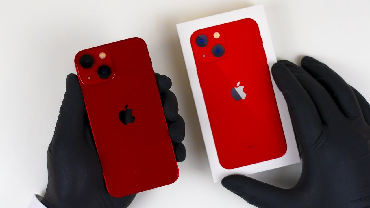 Apple iPhone 13 Mini Red Unboxing + Gameplay - ASMR