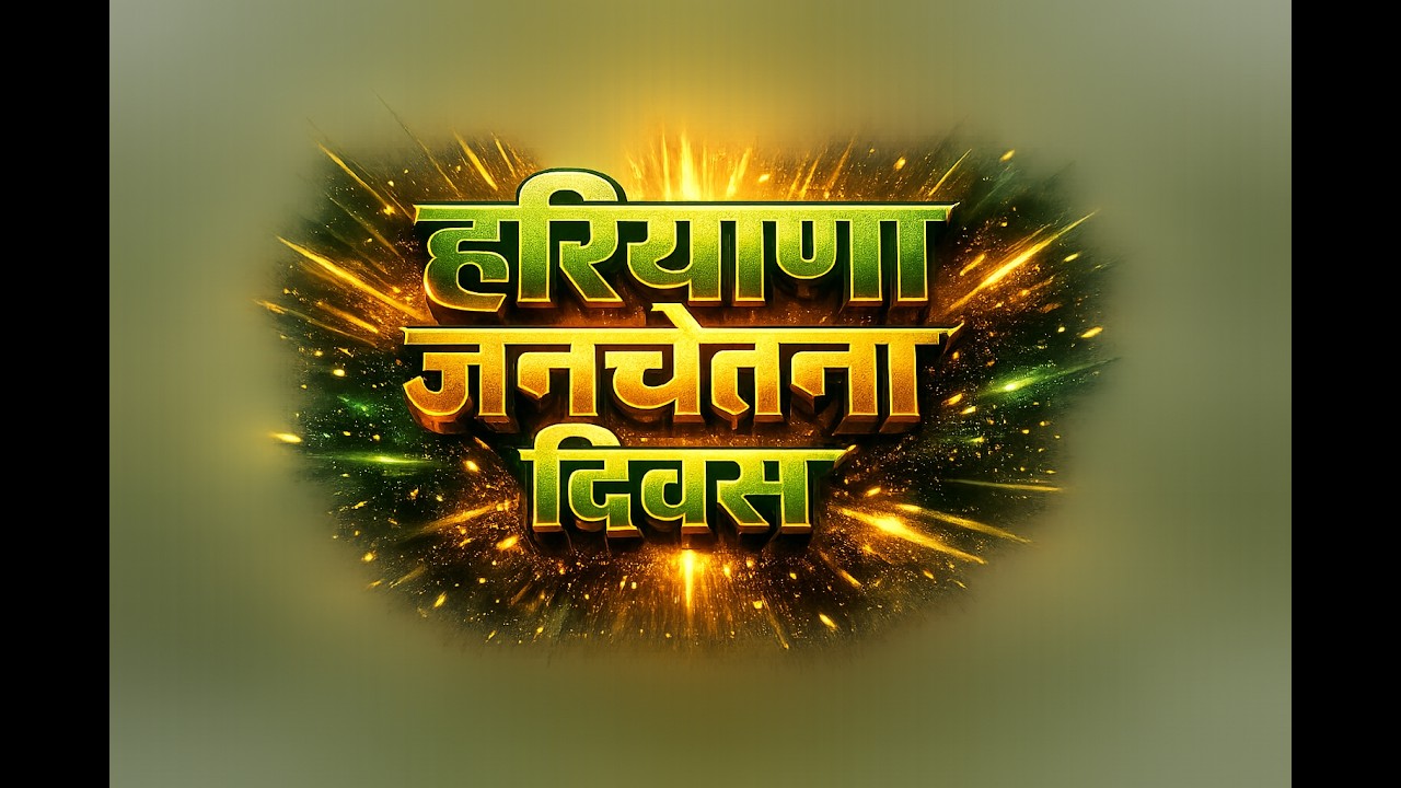हरियाणा जनचेतना दिवस का हांसी से LIVE