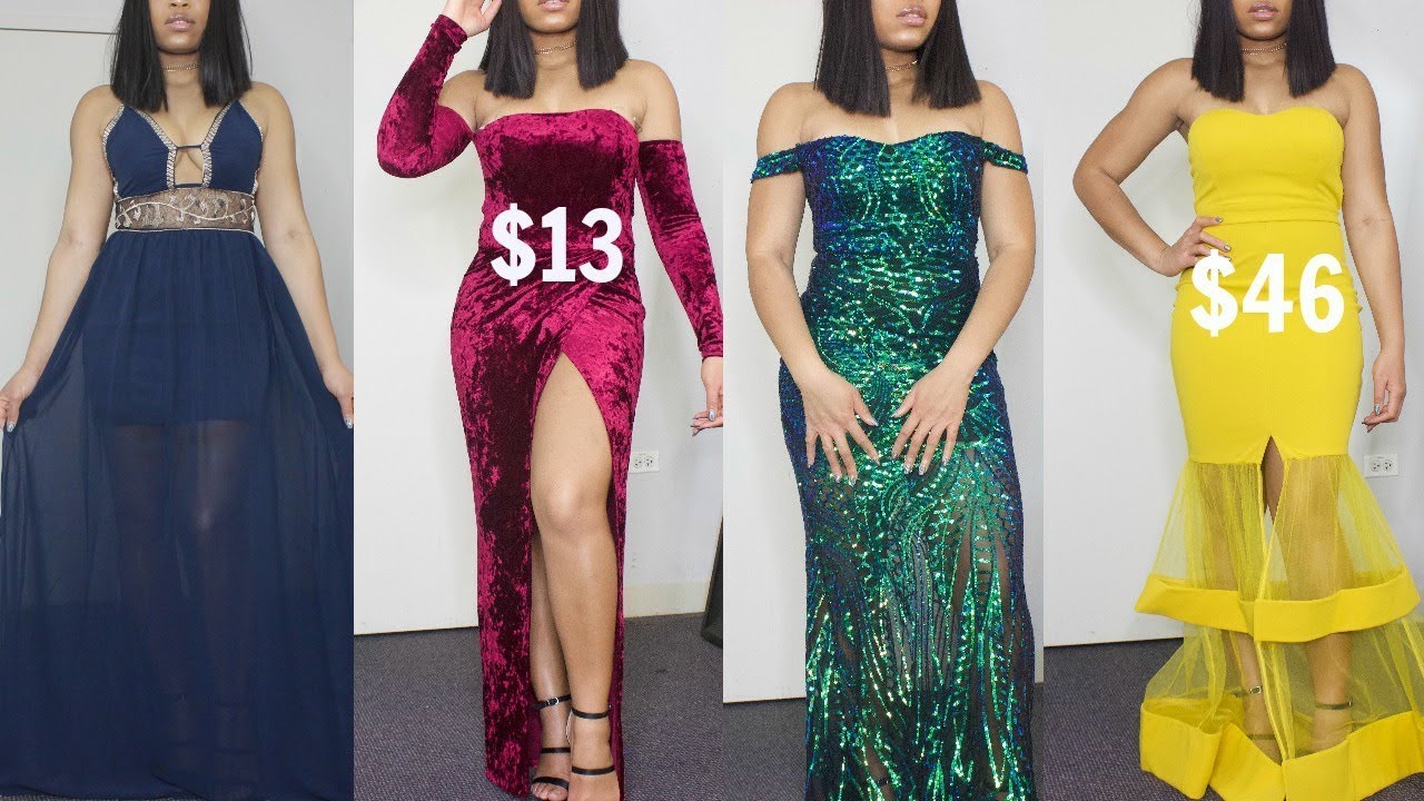 AFFORDABLE PROM DRESS LOOK BOOK | 2018| Fashion Nova & more
