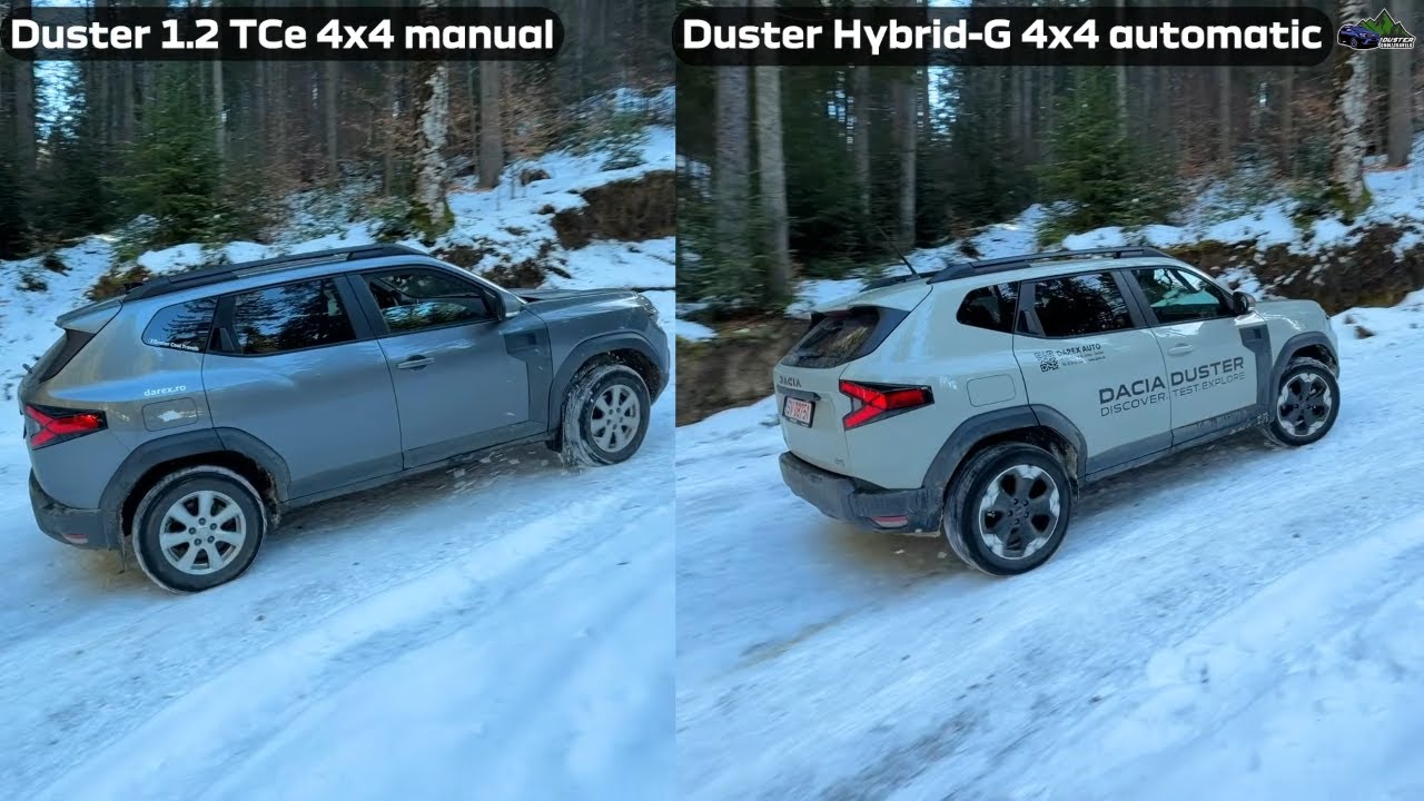 Dacia Duster Hybrid-G 150 4x4 VS Duster 1.2 TCe 4x4 Snow Offroad Test