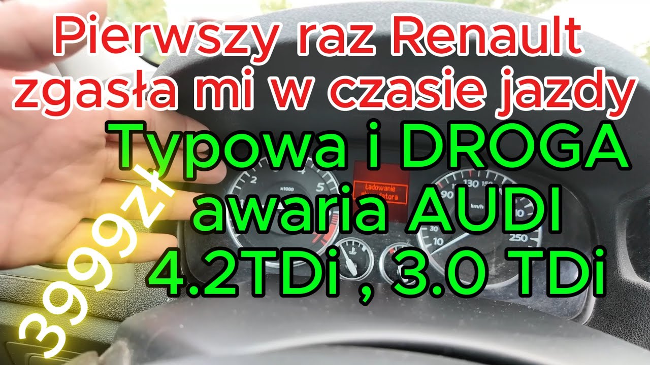 Naprawa AUDI zawsze jest droga. Laguna 2.0pb gaśnie i nie daje się uruchomić.