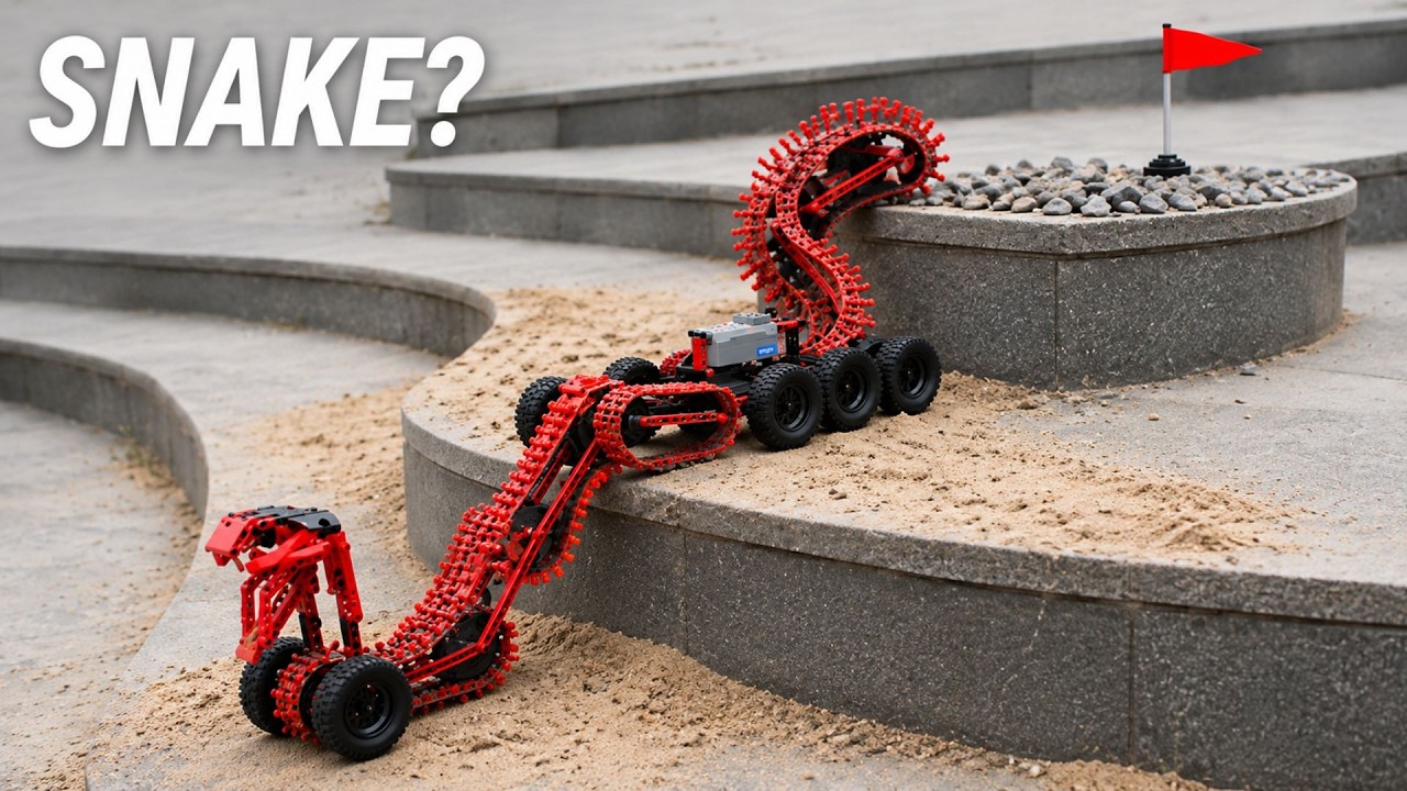 Can This LEGO Snake Vehicle Conquer Steep Stairs? 🐍