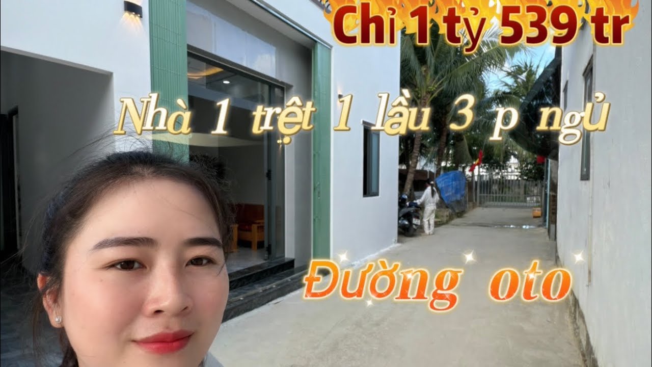 Nhà Một Trệt , Một Lầu Diên Sơn , Diên Khánh . Giá 1 tỷ 539 tr . DTXD: 120 m , Đường oto tận nơi 