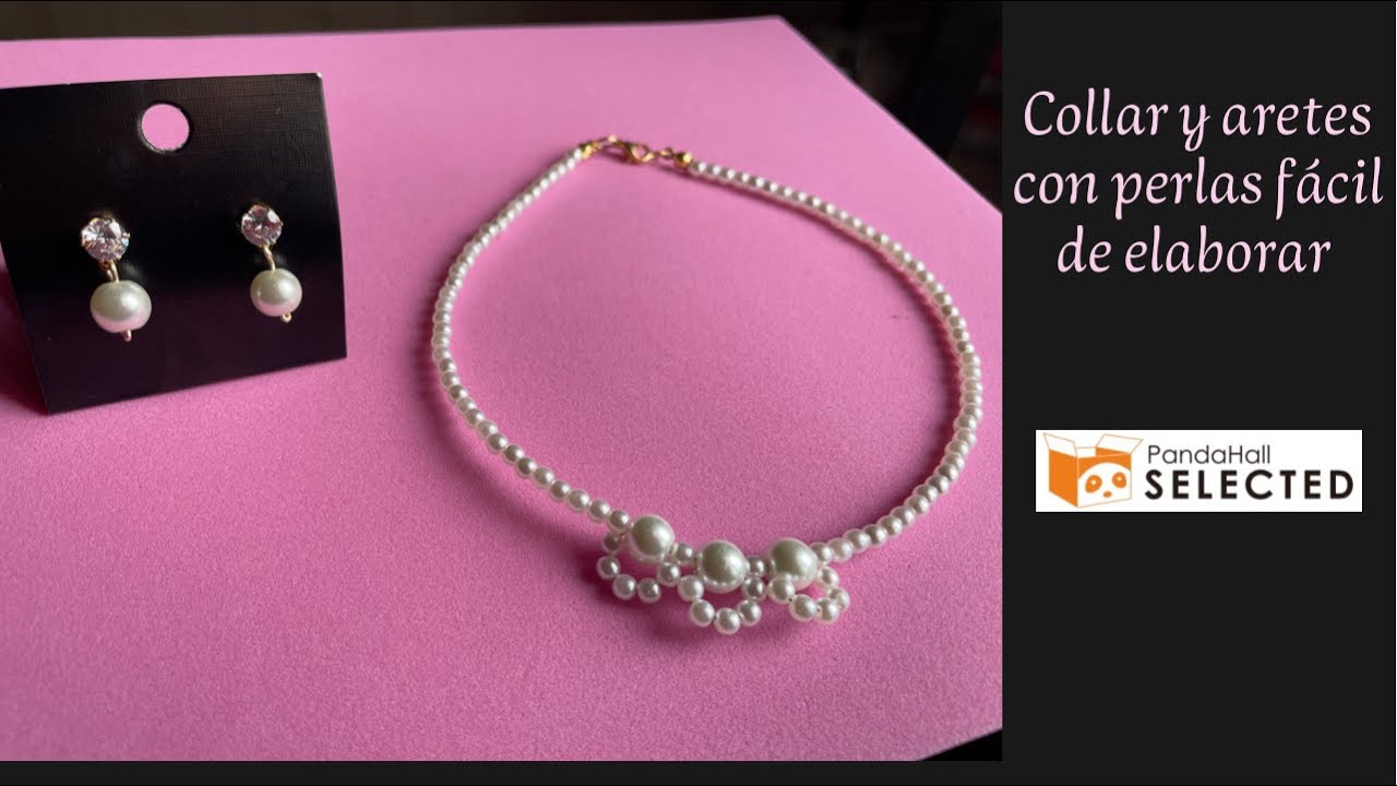 Collar y aretes de perlas / pandahall Selected