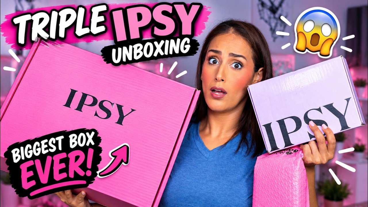 ТРОЙНАЯ РАСПАКОВКА IPSY 😱 САМАЯ БОЛЬШАЯ коробка IPSY, которую я КОГДА-ЛИБО получала!