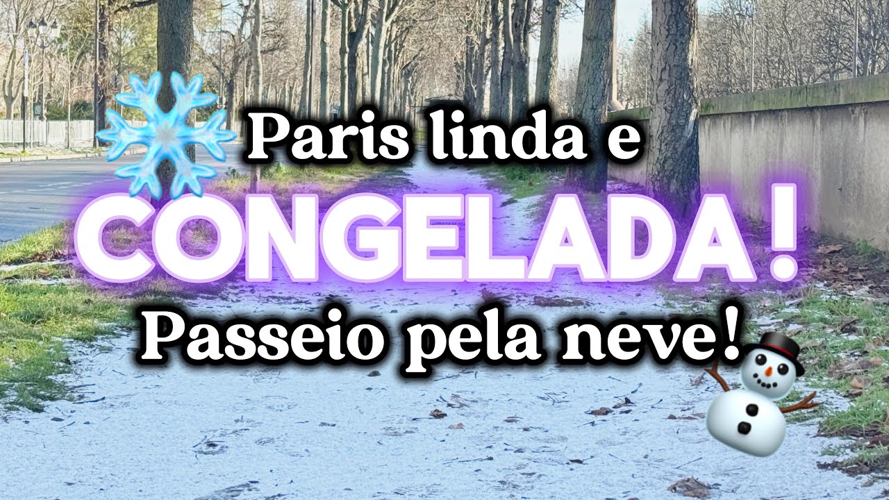 NEVE E SOL EM PARIS! Um lindo passeio pela cidade luz! #paris #neve #inverno
