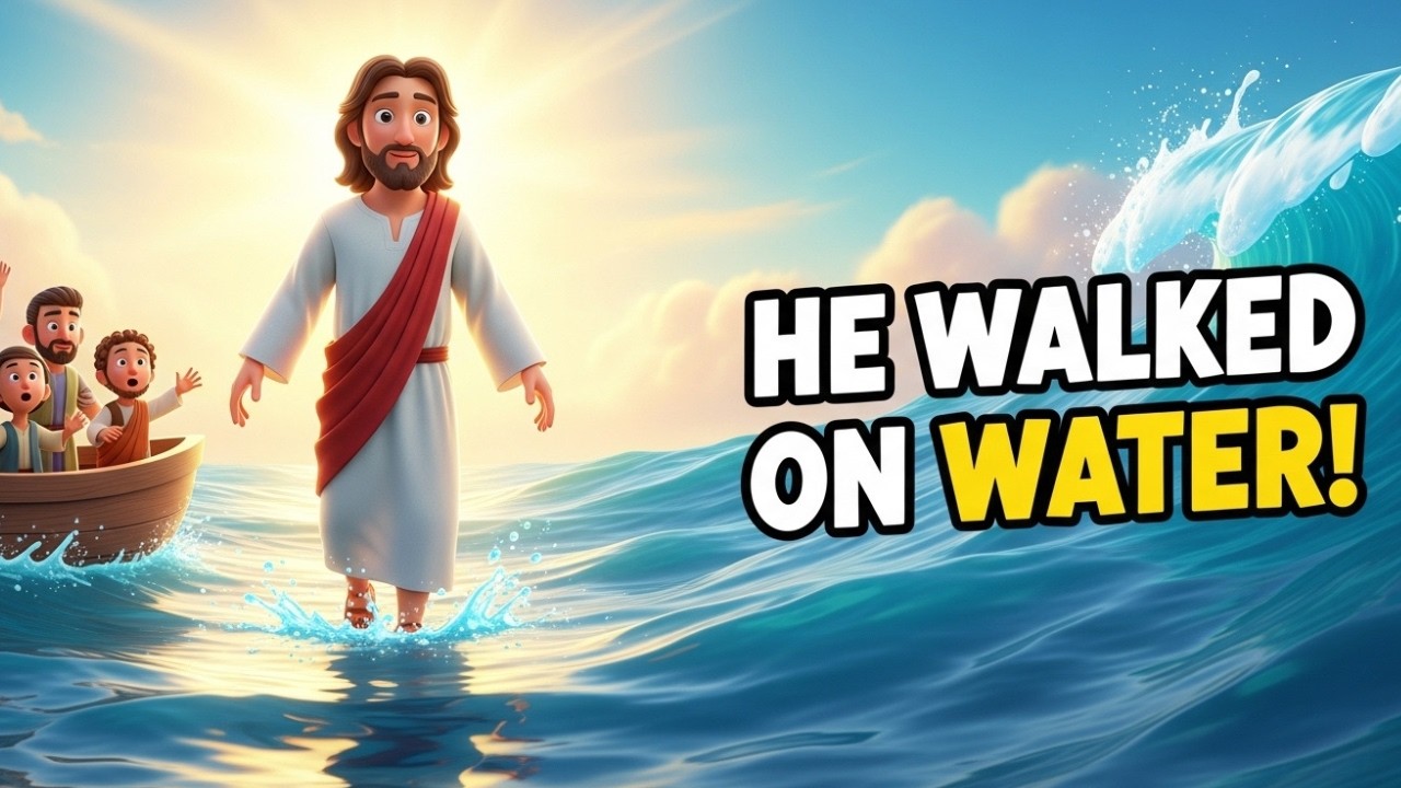 Faith Over Fear! Jesus Walking on Water (Matthew 14 Animation)
