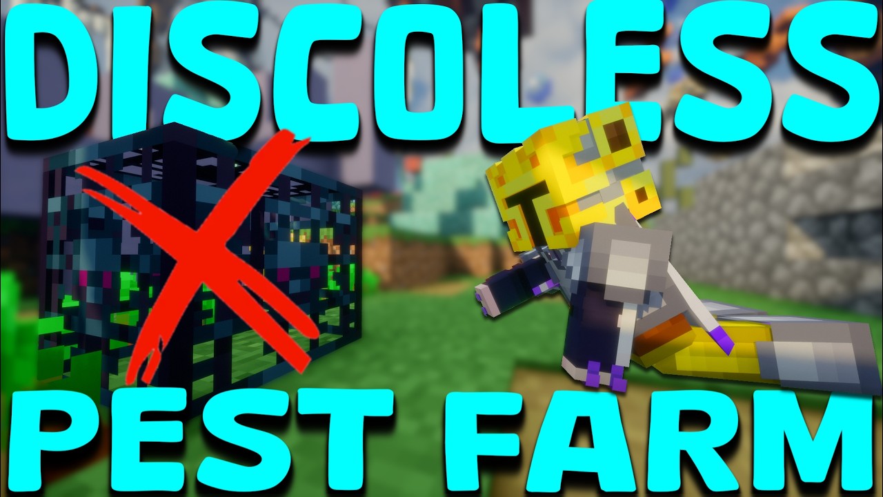 [PATCHED] How to DISCOLESS PEST FARM | Hypixel Skyblock Guide
