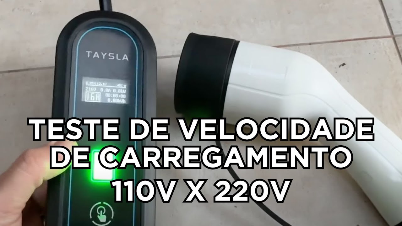 Testando carregador portátil Taysla no 110v e 220v com o Byd Yuan Plus #byd #carregadorportatil #ev