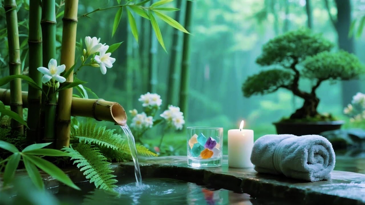Soothing Relaxing Music 🌻 Peace of Mind, Anxiety Relief, Calm Water for 24 Hour Sleep 13