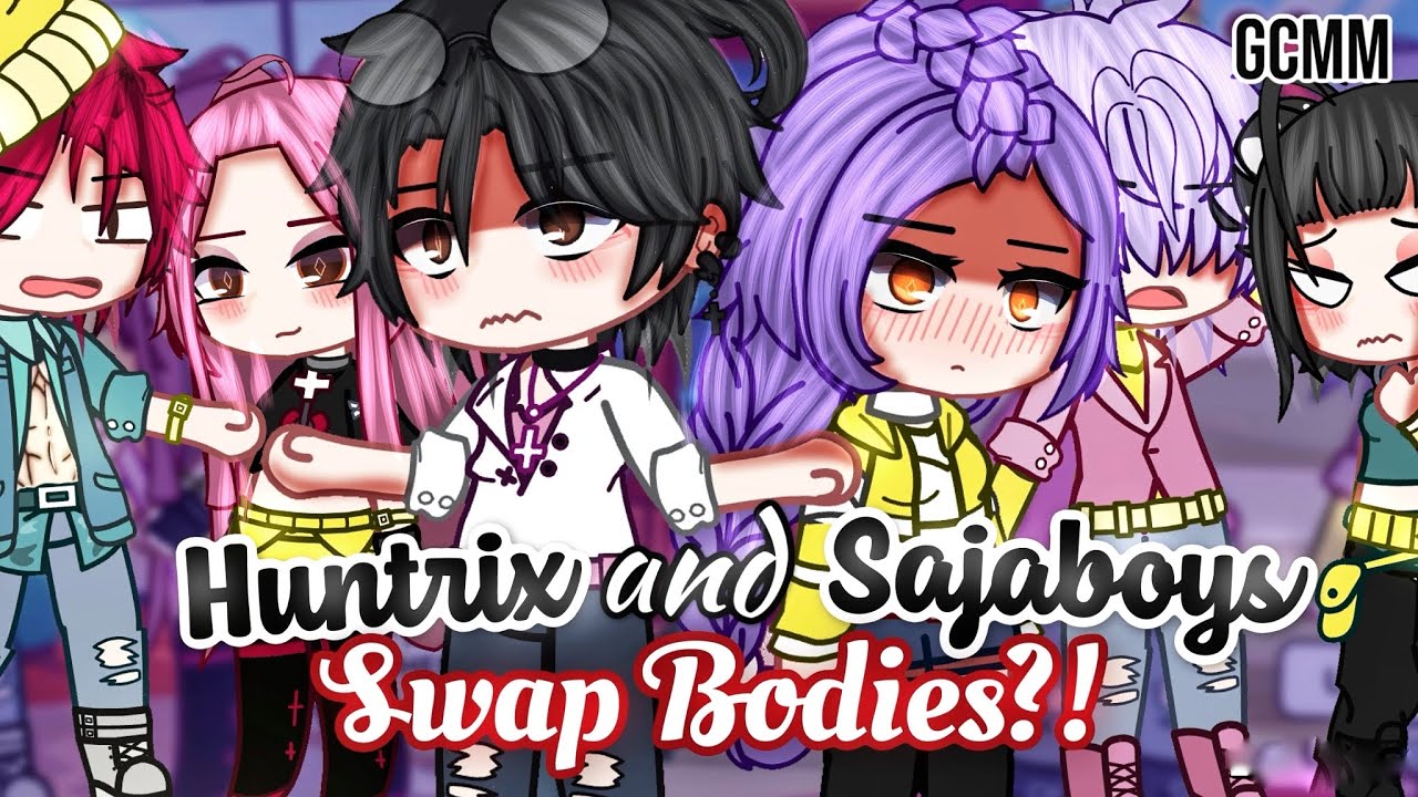 HUNTRIX & SAJA Boys Swap Bodies For 24 Hours | Kpop Demon Hunters | GLMM/GCMM  Gacha Club Mini Movie