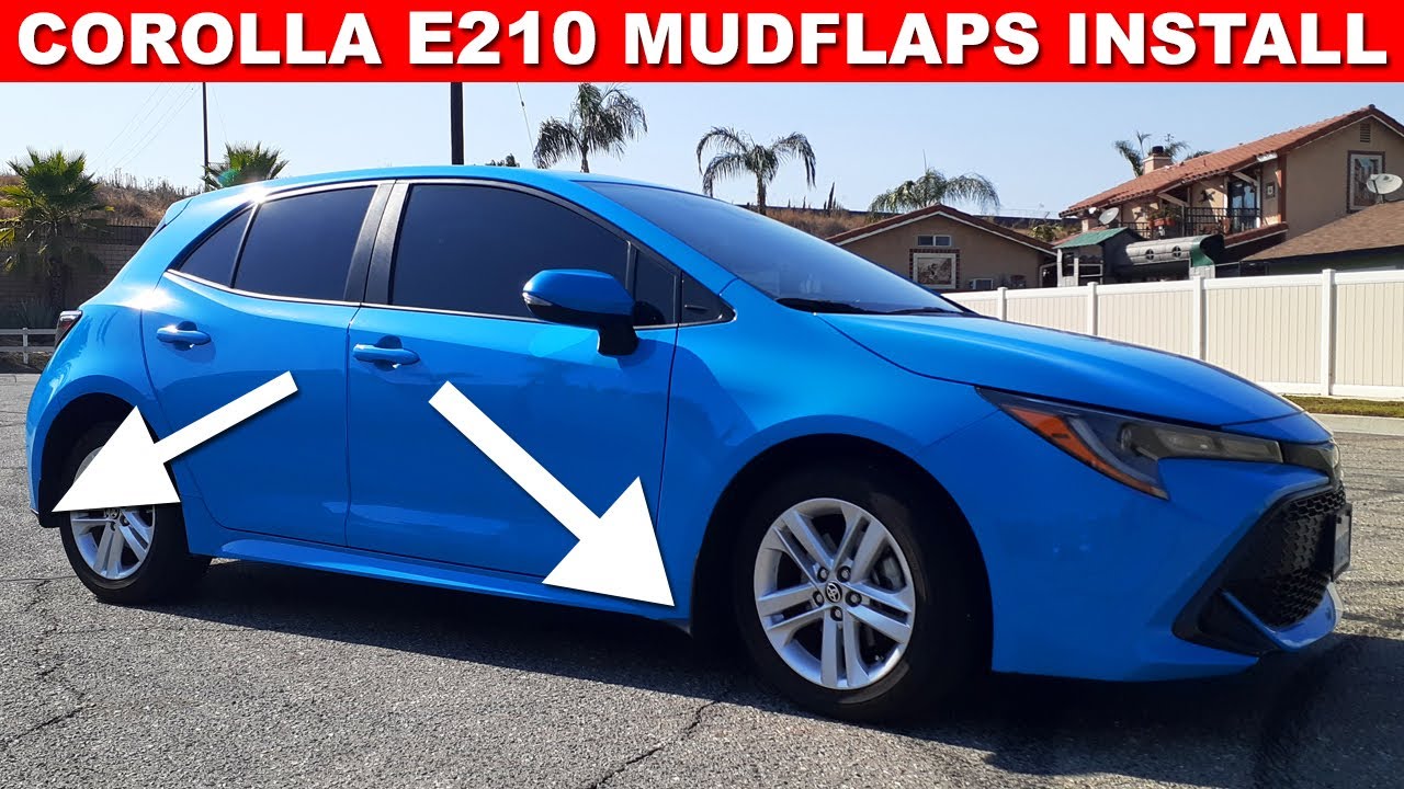 Брызговики Toyota Corolla (Установка и обзор E210 Хэтчбек и Седан 2019-2024)