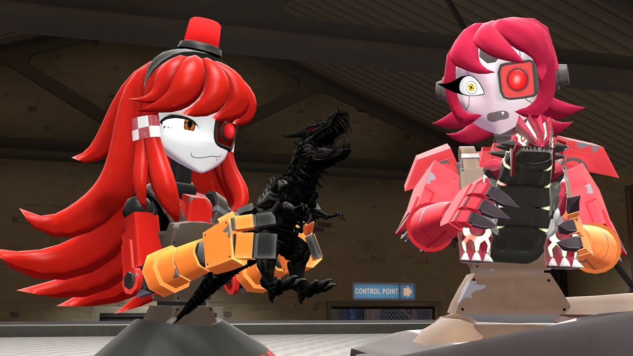 [SFM] Mimi and Senthia play toys.