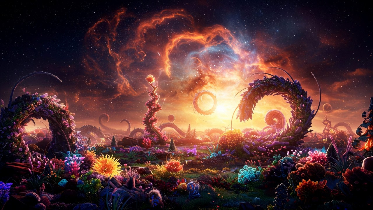 Surreal, Psychedelic Landscapes I Trippy Visuals w/ Beautiful Music I No Midroll Ads I 4K UHD