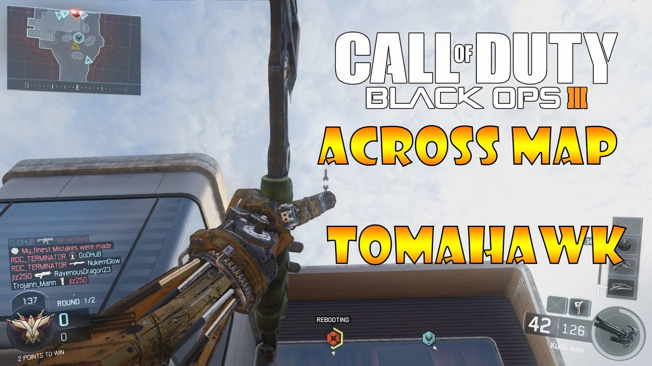 Worlds First Black Ops 3 Across Map Tomahawk Kill (Amazing Clip)
