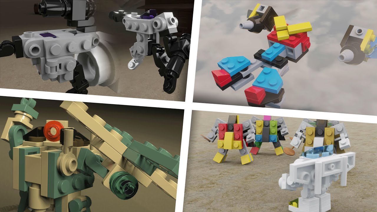Сборник анимации роботов-трансформеров Brickmecha LEGO 32