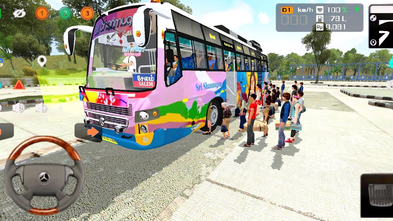 Indian Real✅👍 Bus Driving city & Village express highway road map - Android gameplay 