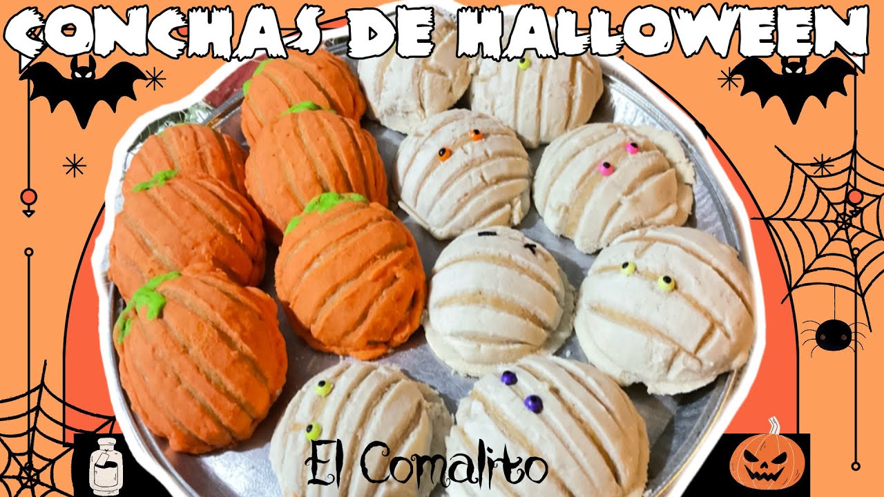 Conchas para halloween momias y calabaza 🎃 👻😋