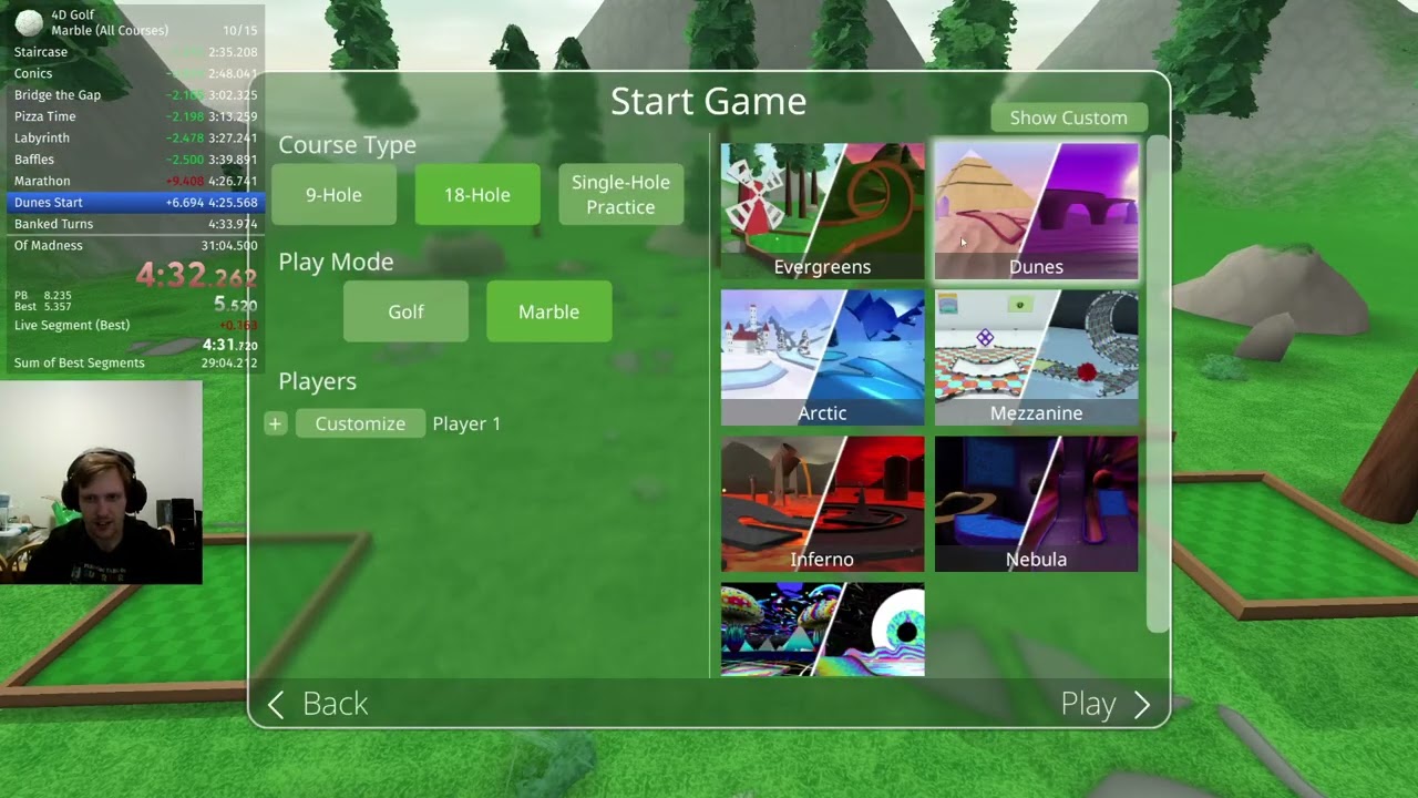 [PB] 4D Golf - Marble - All Courses in 30:55 + AGDQ 2025 Submission