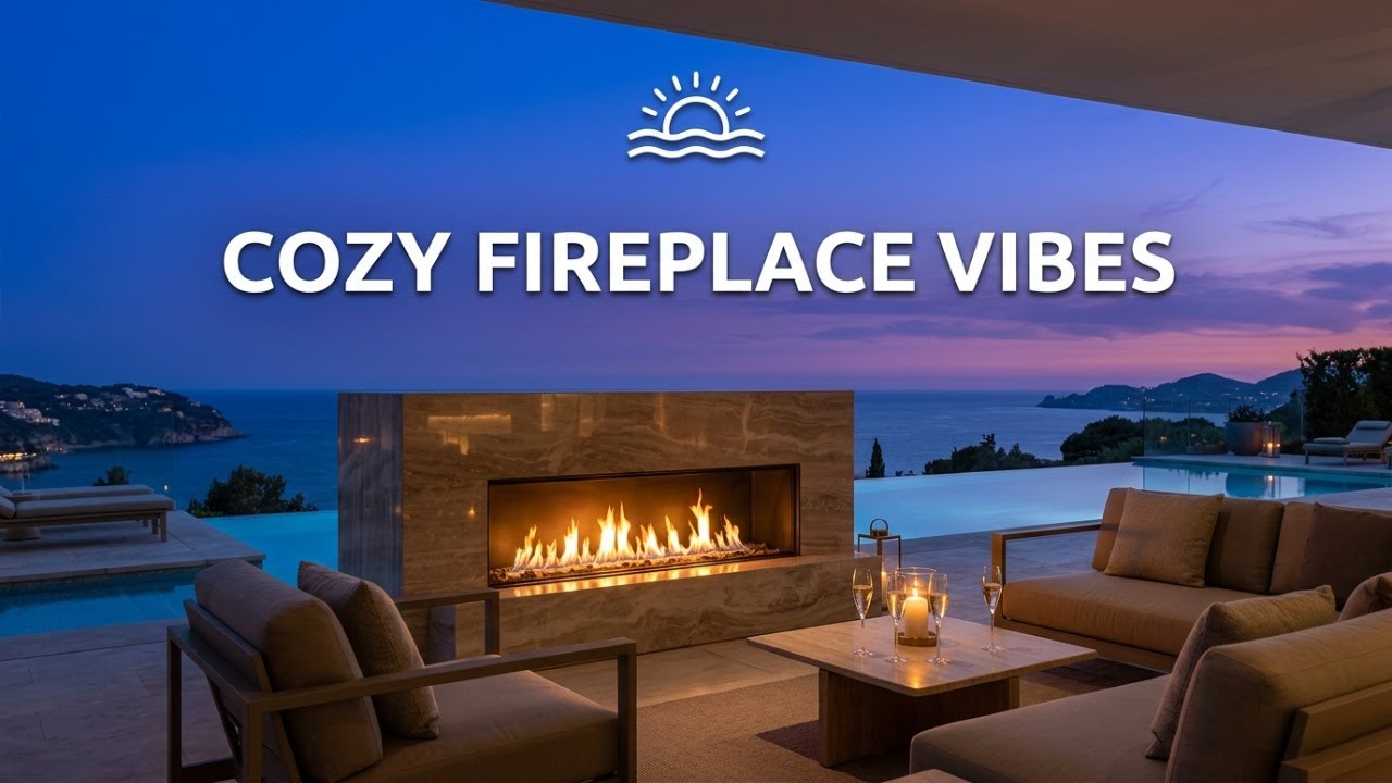 Cozy Chillout Lounge & Deep House | Modern Fireplace Vibes 🥂 Elegant Night Mix