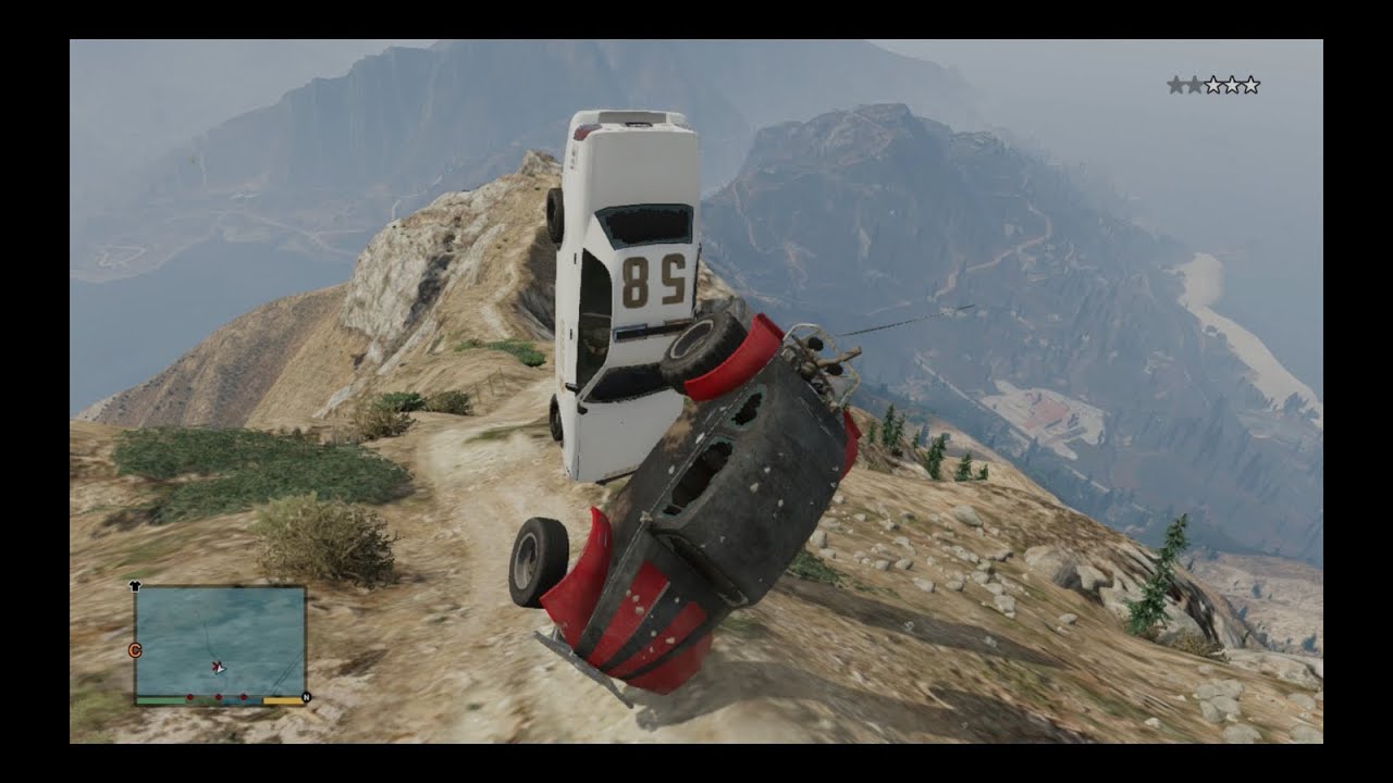 GTA V - Police Chase Across Mount Chiliad