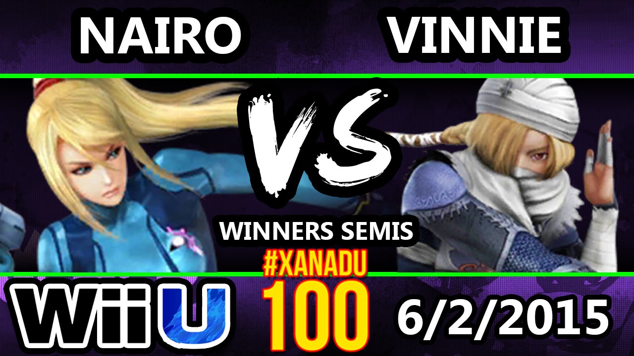 Xanadu 100 - iQHQ | Vinnie (Sheik) vs Nairo (Pit/ZSS) - SSB4 Winners Semis  - Smash 4