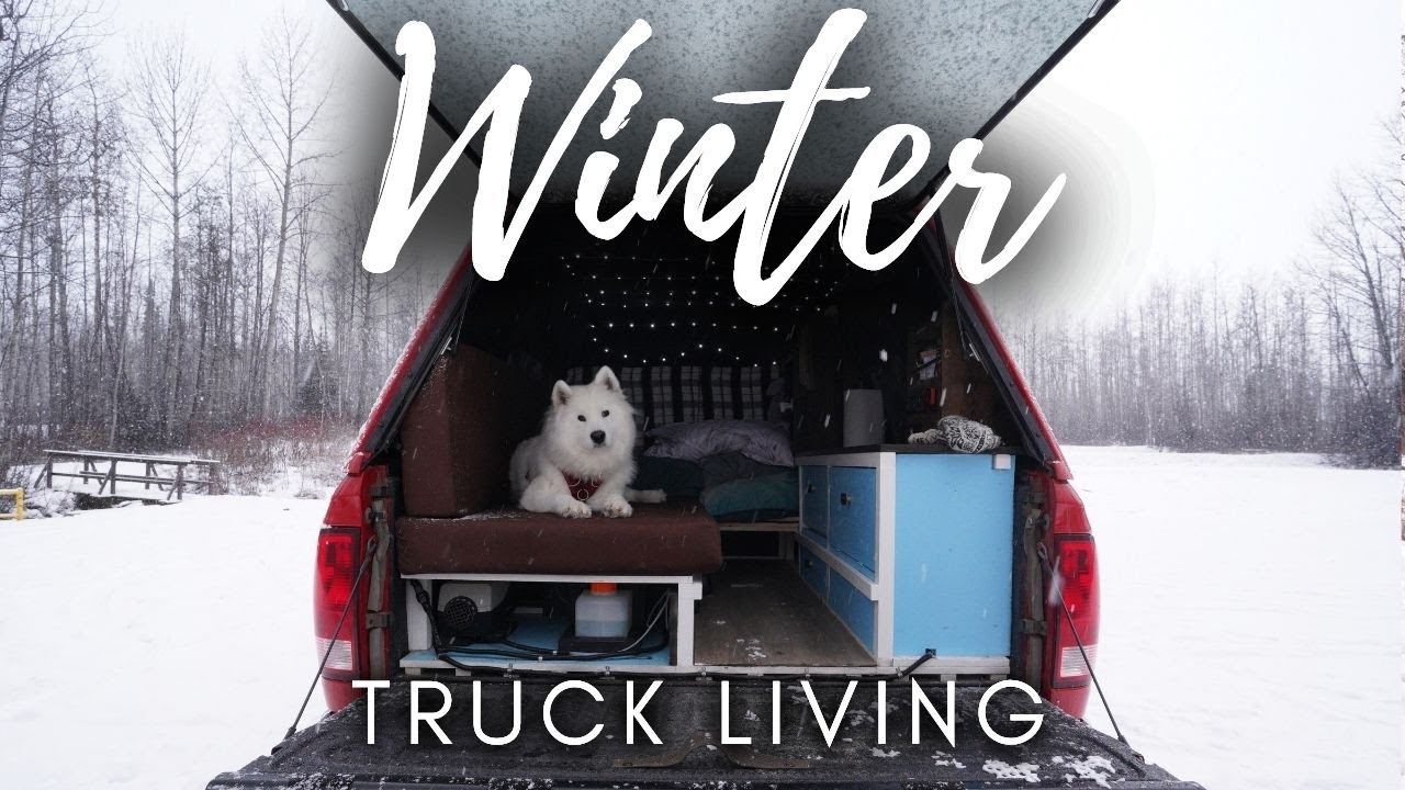 Winter Truck Camping in BC, Canada | Making Mushroom Soup & Odd Jobs