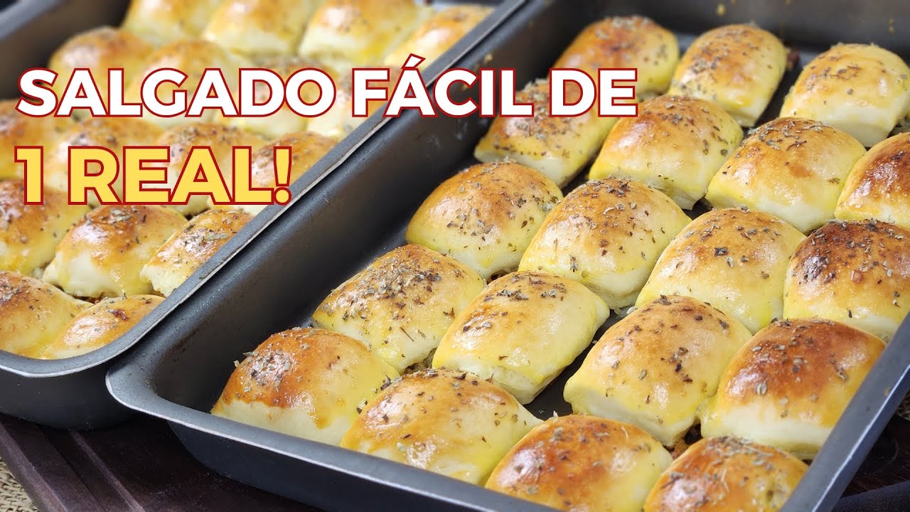O Salgado de 1 Real Que Todo Mundo Consegue Fazer em Casa! Faça e Venda