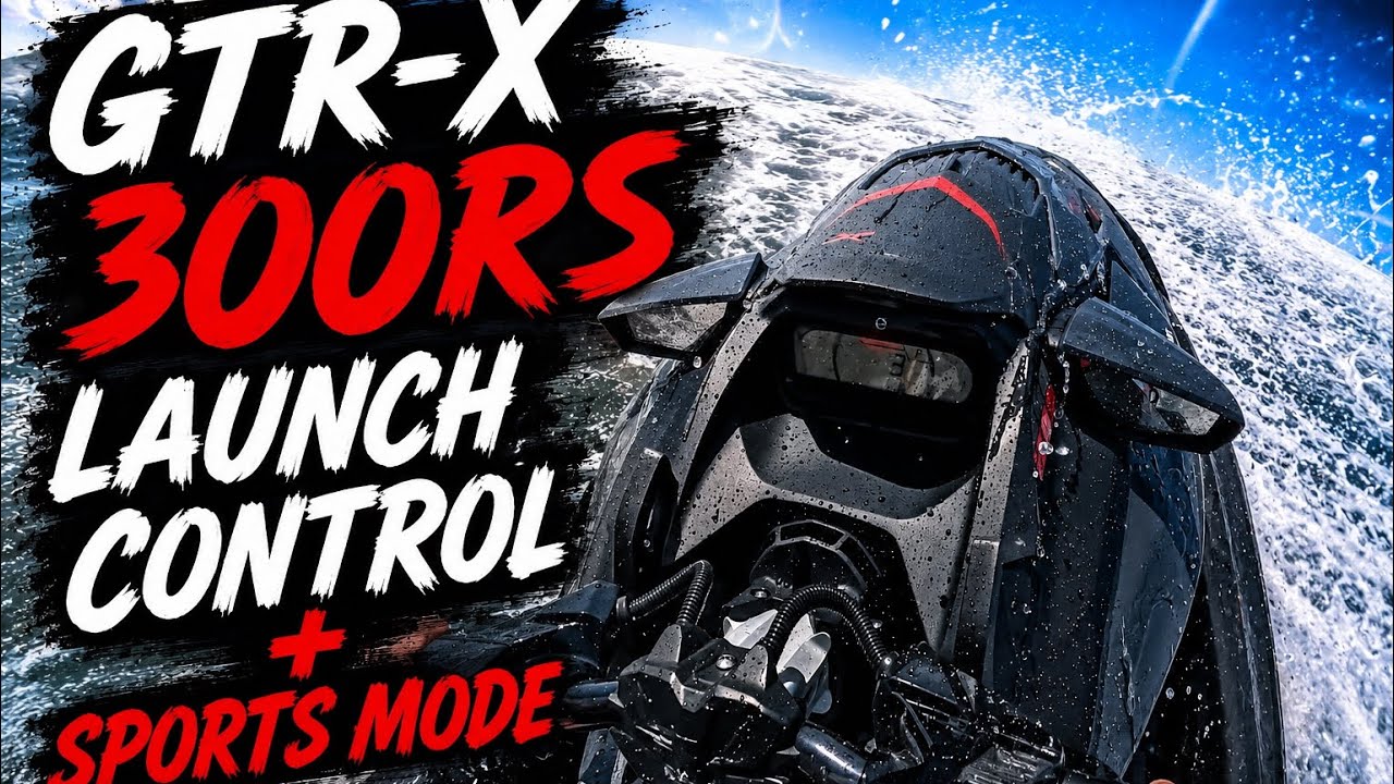 Seadoo GTR-X 300 RS Launch Control + Sports Mode Blast