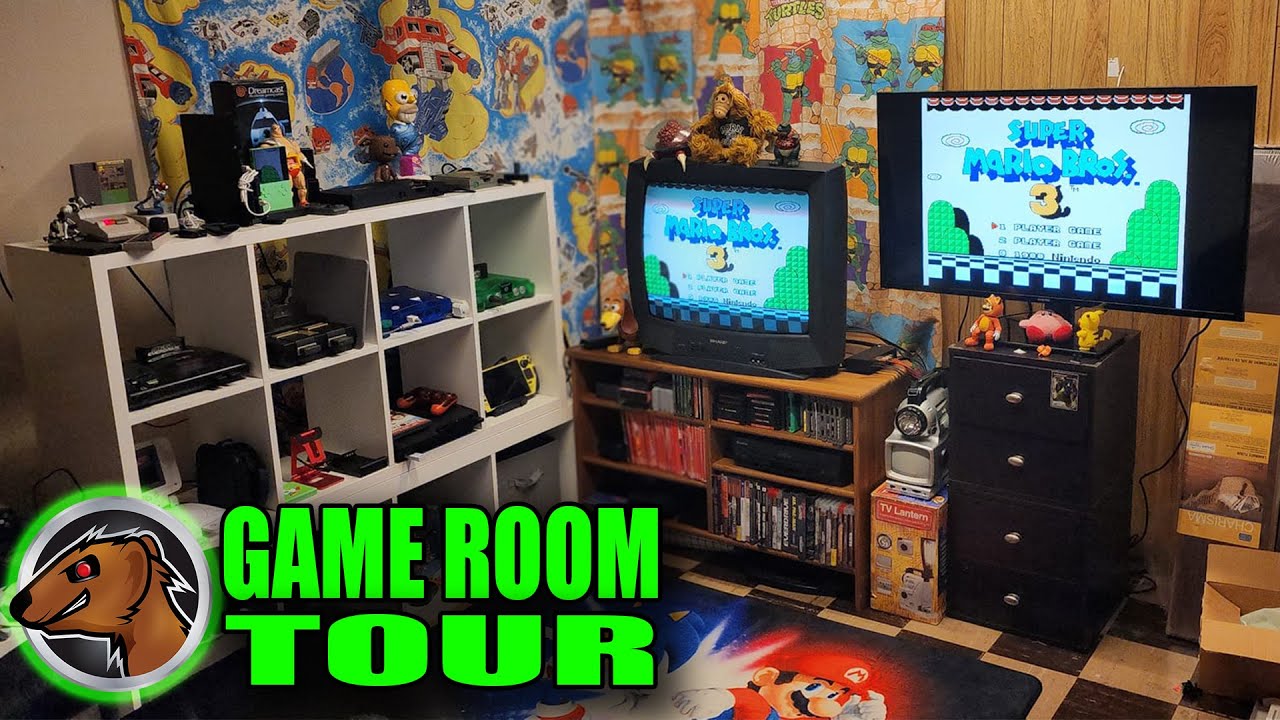 Retro Video Game Room Tour 2024!