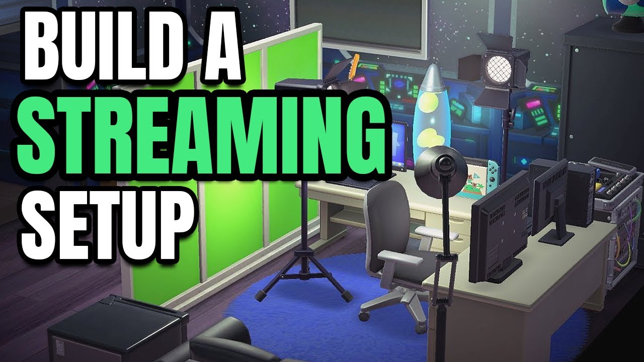 Build A Streaming Setup in Animal Crossing New Horizons