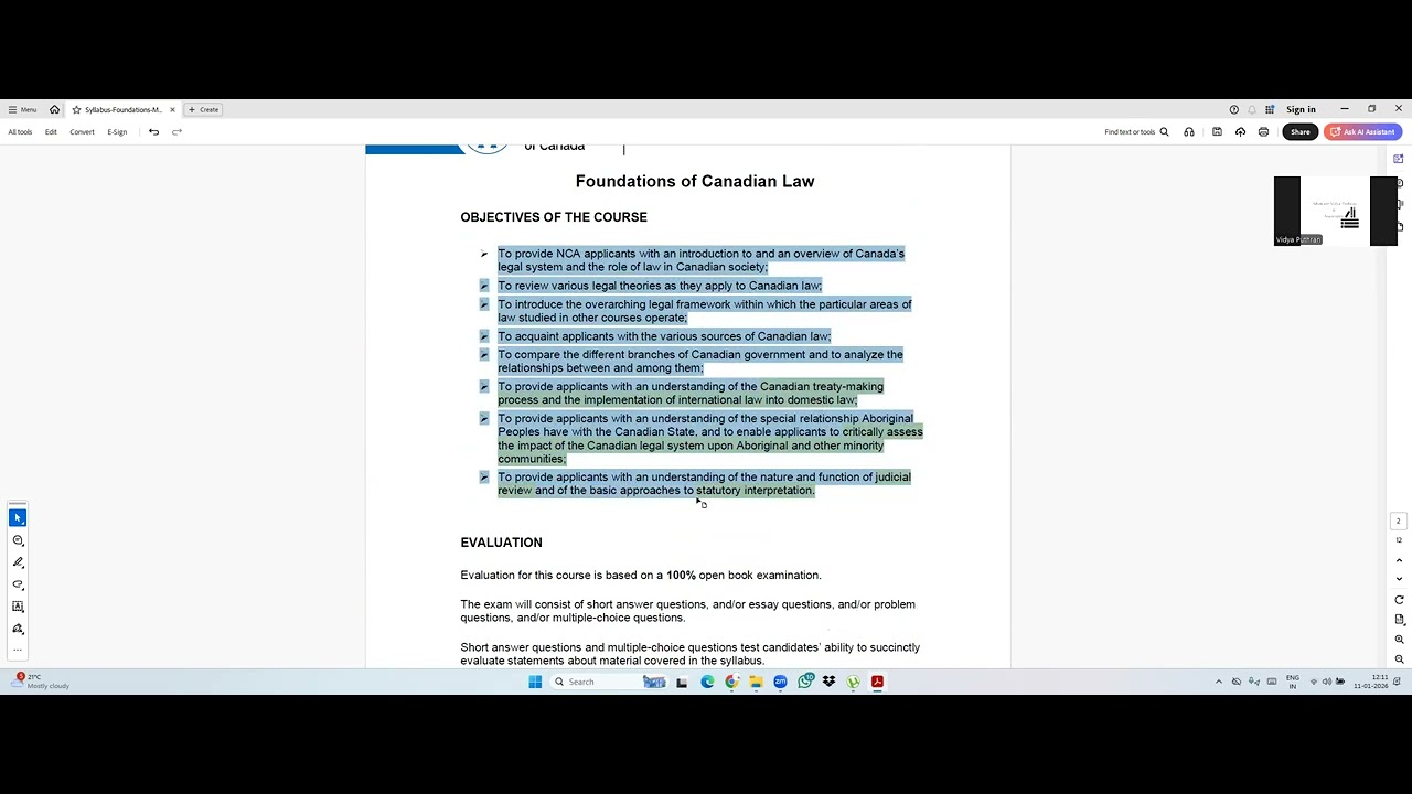 NCA Foundations (2026) syllabus review & Expected Question format discussion