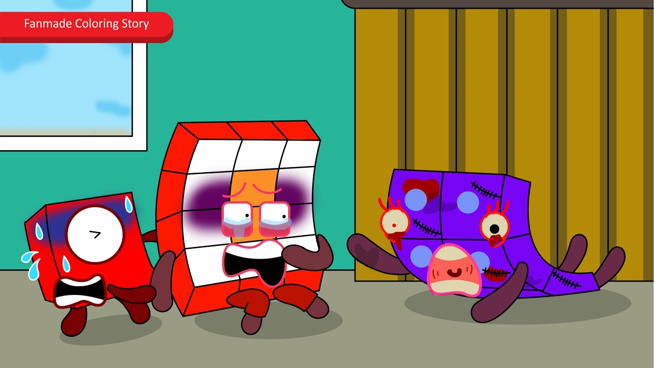 Вставай! И сбеги, Numberblocks 12! | Раскраска по мотивам Numberblocks, созданная фанатами