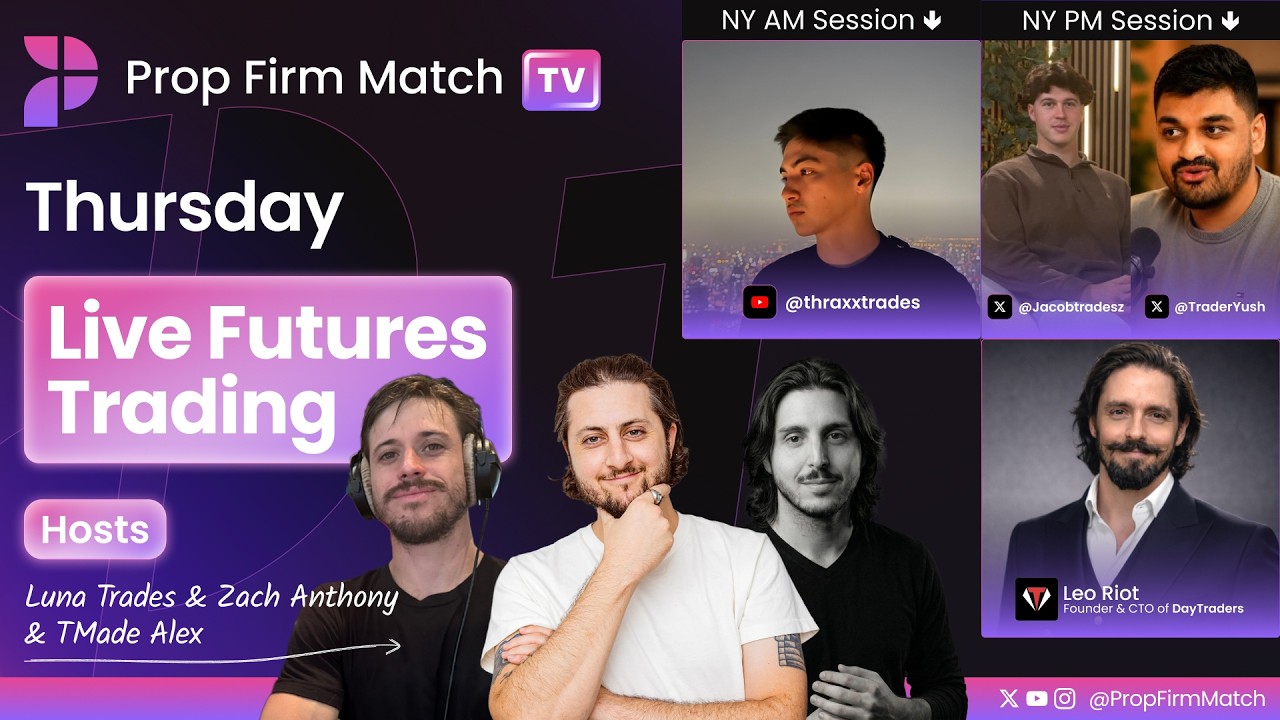 Live Futures Trading | London & New York Session | Prop Firm Match TV