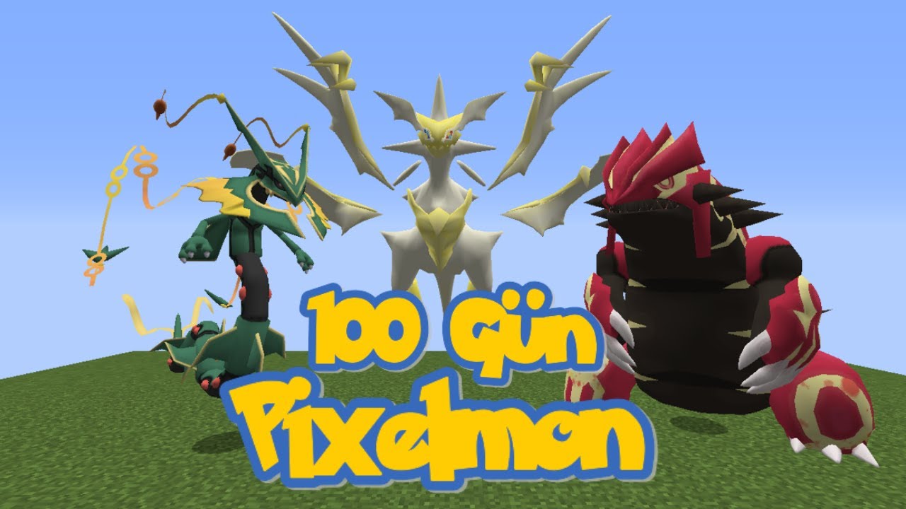 100 GÜN PİXELMON! - Minecraft