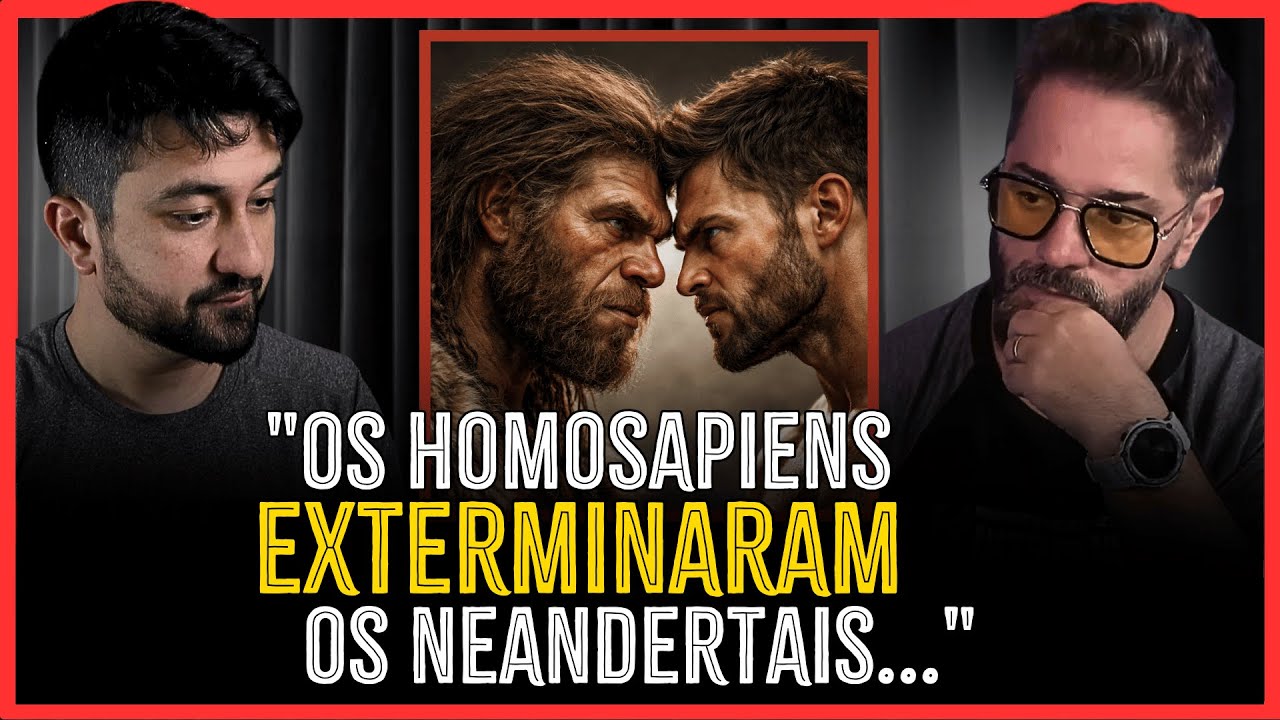 COMO O HOMO SAPIENS EXTINGUIU O NEANDERTAL | História com Prof. Vitor Soares