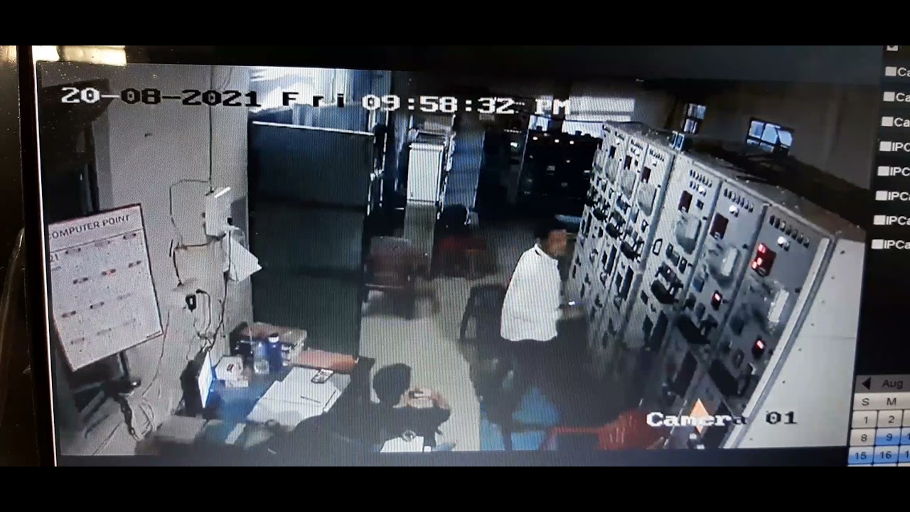 Flashover at 11 KV indoor panel caught in cctv
