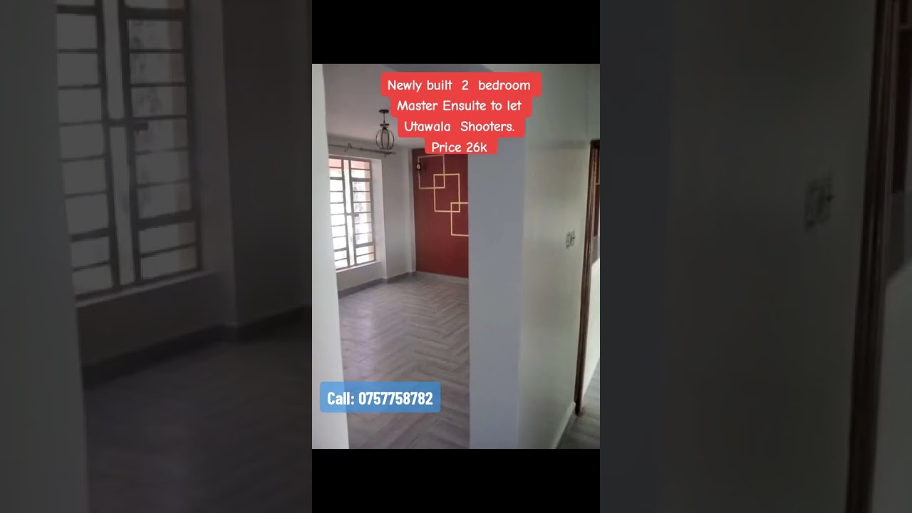 To let .🇰🇪🌴 Newly built 2 bedroom to let Utawala Shooters. In a gated community.