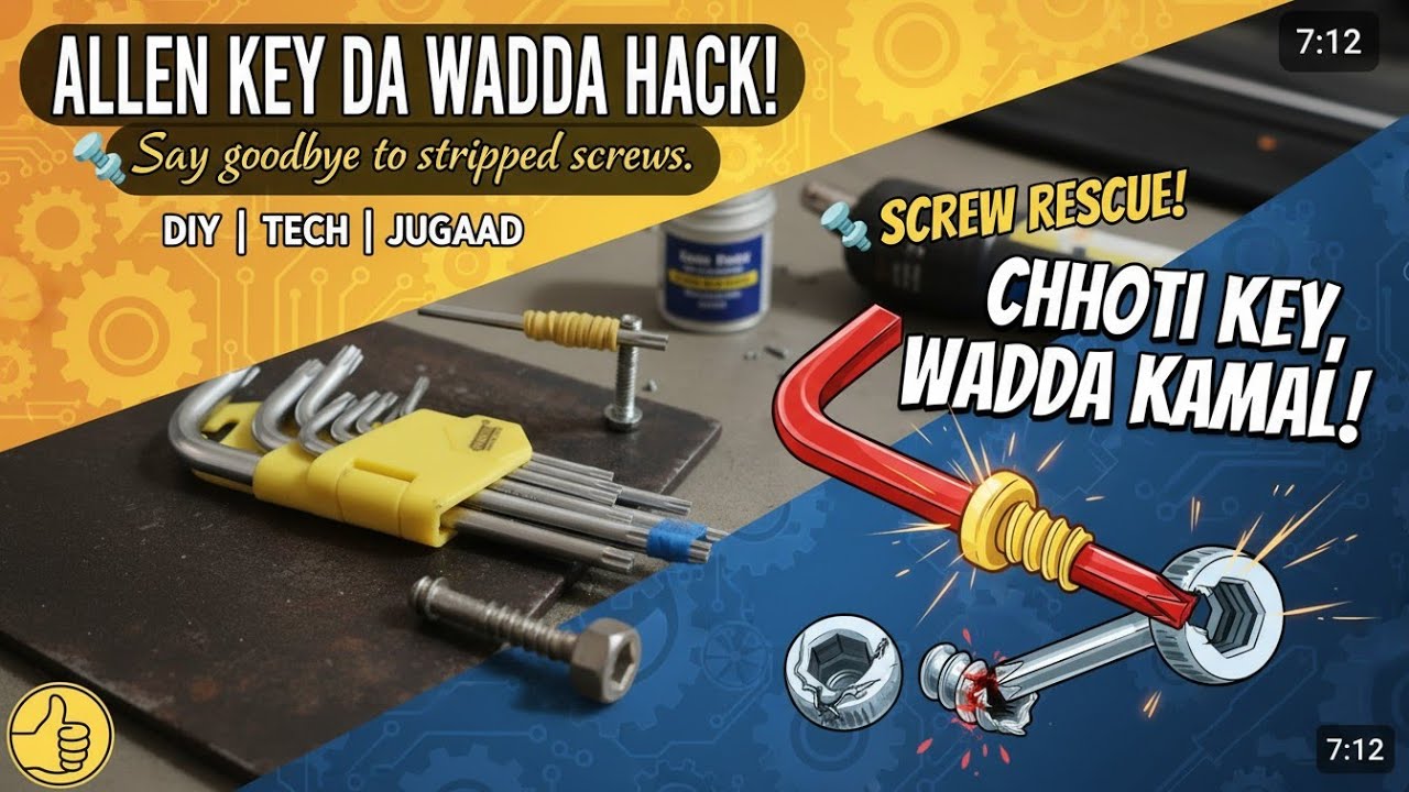 🔩 Chhoti jehi Allen Key, par kam vadda!#punjabtech #electricalbasics #Stainley #life hack