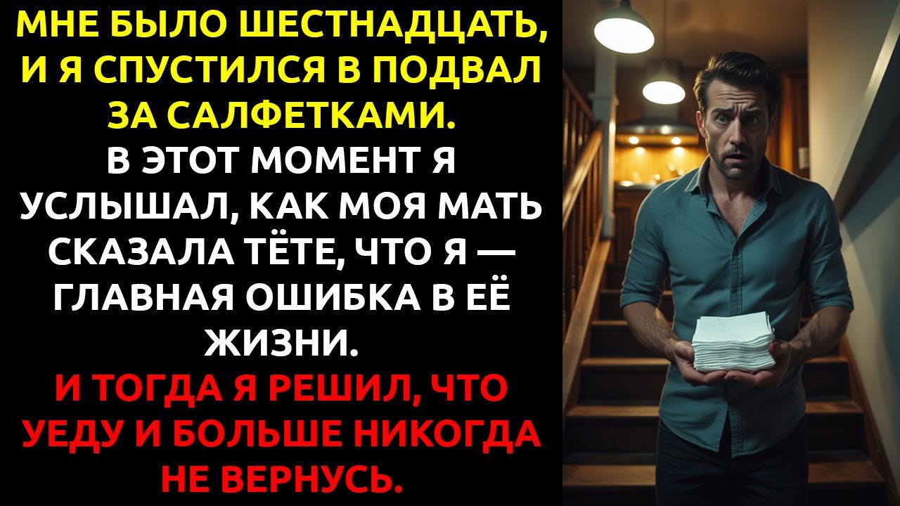 Я услышал, как мать назвала меня ОШИБКОЙ — и молча исчез из её жизни НАВСЕГДА.