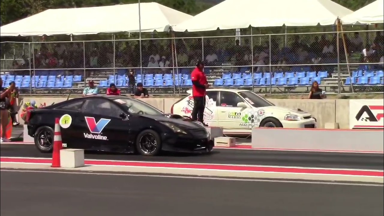 El Cuervo 2zz vs Honda Turbo - 11.5 secs flywheel studs said good bye - 