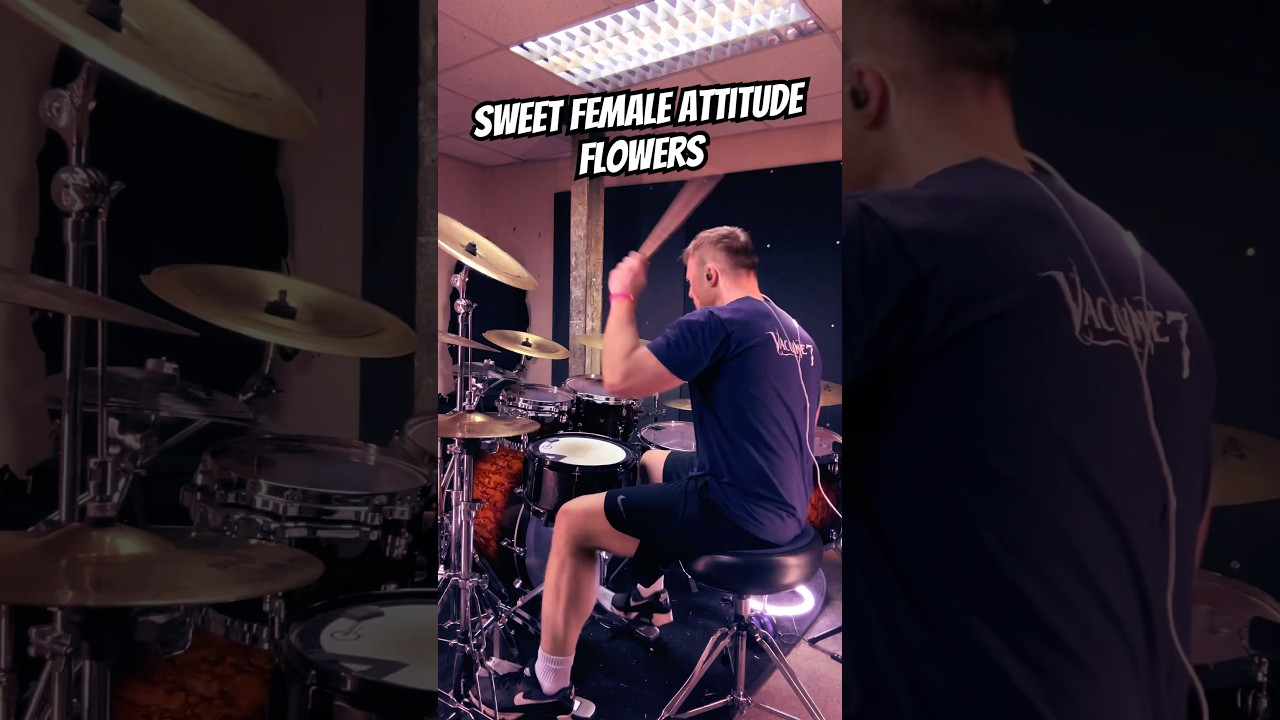 SWEET FEMALE ATTITUDE - FLOWERS (SUNSHIP REMIX) | Drum  Cover #short #shorts