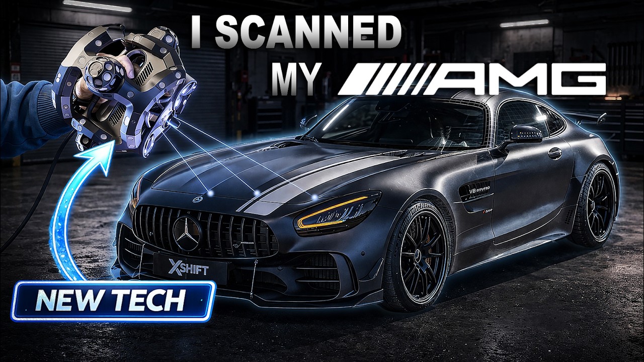 Я отсканировал свой AMG GTR для его тюнинга &ndash; Revopoint Trackit