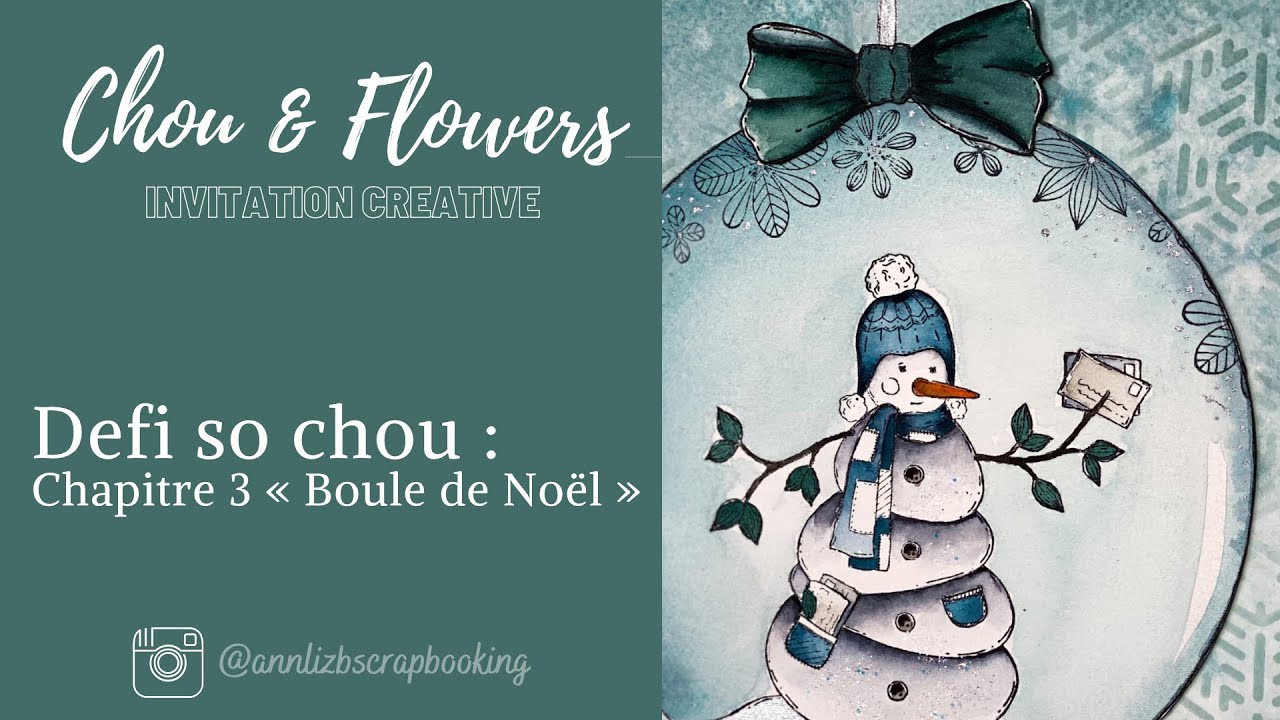 Défi so chou 3 : boule de noël transparente à l’aquarelle