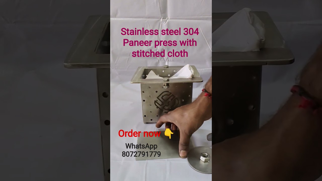 stainless steel paneer maker #paneer #stainlesssteel